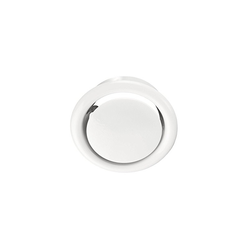 White Powder Coated Steel Disc Valve 100 mm Nominal Width
