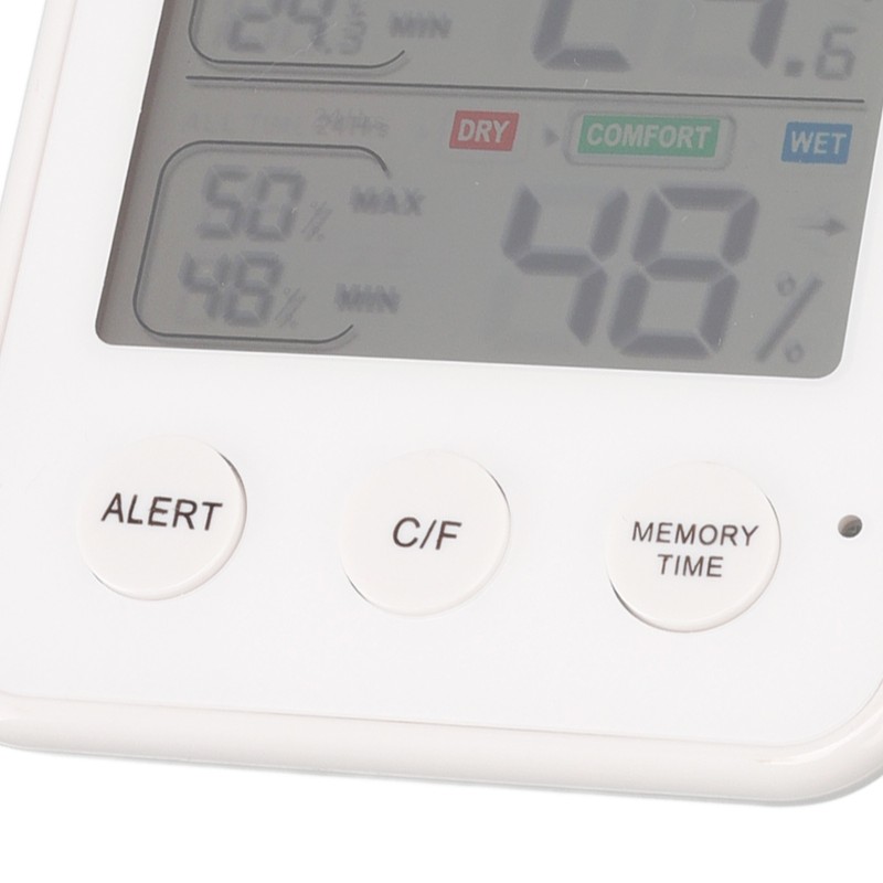 Room Thermometer 3.7in LCD Display High Accuracy Comfort Level Indicator