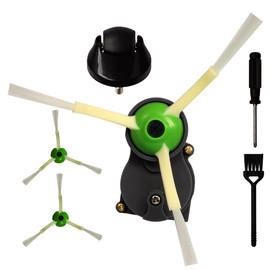 iParto - Módulo de motor de cepillo para polvo lateral de repuesto para iRobot Roomba I&E&J Series i3 i4 i6 i6+ i7 i7+ i8 E5 E6 E7 j7 j7+ Kit de repuesto con 2 cepillos y rueda delantera