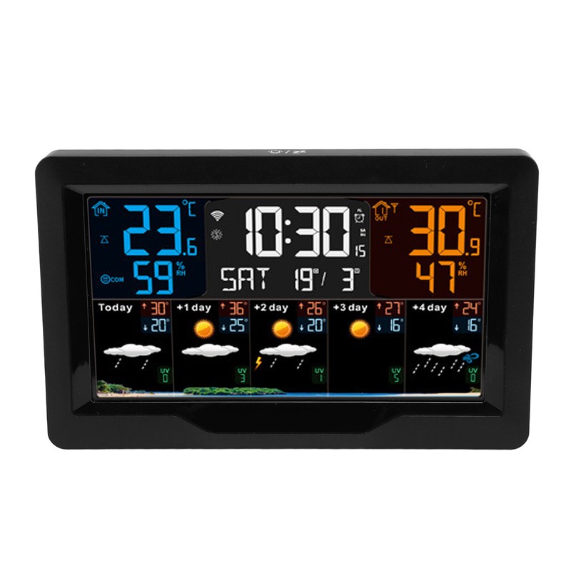 Smart Weather Clock WiFi Wireless Digital Weather Clock for Temperature