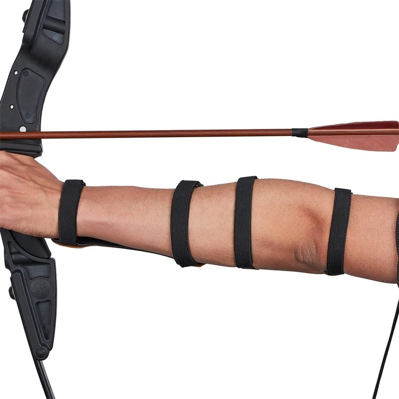 TOPARCHERY 12" Cow Leather Arm Guard Protector with 4 Adjustable