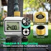 QUOBAS 2 Zone Sprinkler Timer with Brass Inlet & Outlet,