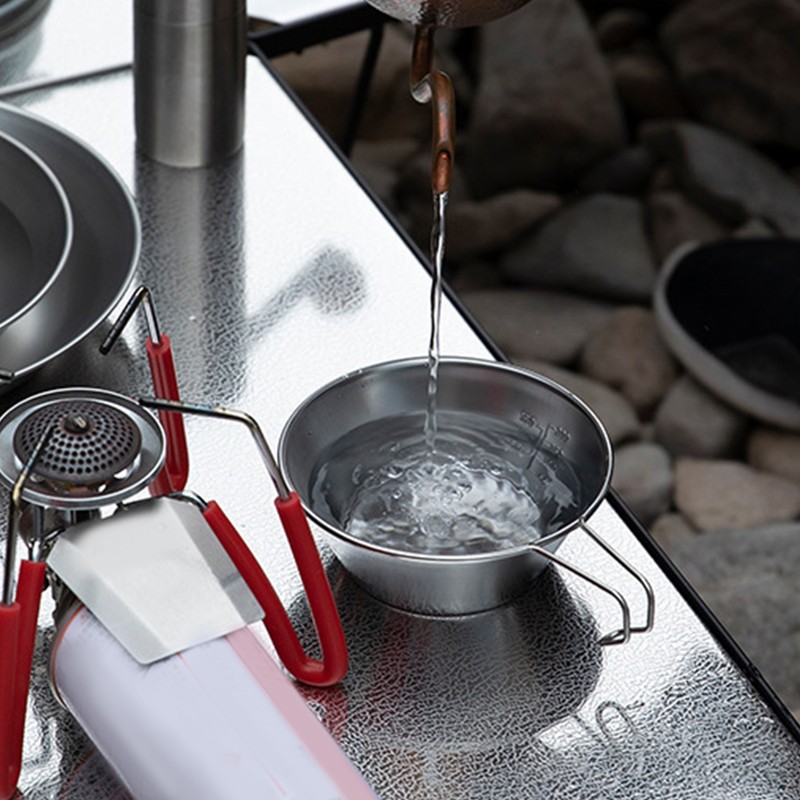 Stainless Steel Camping Sierra Cup Stackable Portable Stainless Steel Sierra