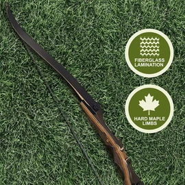 Samick Sage Recurve Bow Limbs - Takedown Recurve Limbs Replacements, 25-60 lbs, Compatible Riser, Durable Maple Fiberglass for Archery Target & Hunting Practice - Adult & Teen Archers