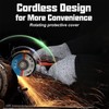 ZFULVO Cordless Brush Angle Grinder Kit, 19500rpm Mini Electric Angle