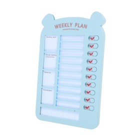 Kisangel Check List Board for Daily Weekly Planner Habit Tracker Chart and Effortless Organizational Tool for Boys and Functional and Decorative Planning Board for Home School