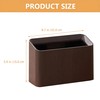 AIWE7D Mini Desk Trash Can, Desktop Trash Can Wood Grain,