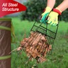 Colwelt Steel Leaf Scoops and Claws, Rugged Leaf Scoop for