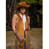 Foaincore Fringe Vests Cowgirl Outfits for Women 70s Hippie Clothes