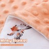 LAT Baby Blanket, Children's Blanket with Minky, Cuddly Blanket, Baby