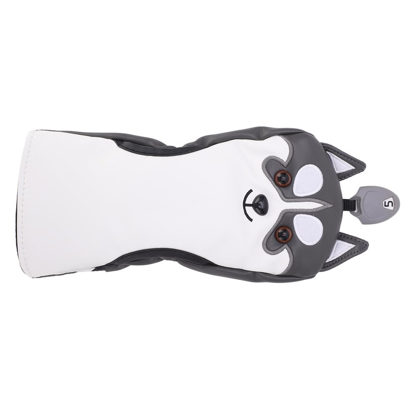 Dog Shaped Golf Wood Head Covers Waterproof Sunscreen PU Club