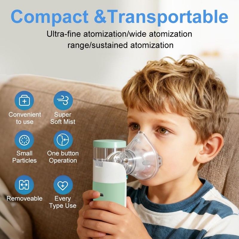 Nebuliser Machine for Adults & Kids,Handheld Nebulizer with Charging Function,with