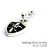 STERLING SILVER 925 AMTHGPS-105 Single Ear Sterling Silver 925 Earrings