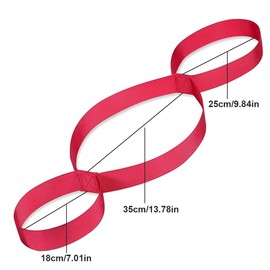 Yoga Strap, Non-Elastic Yoga Strap, Training Bands, Fitness Bands, Gymnastics Band with 3 Loops, Non-Elastic Stretch Band, Stretching Strap for Pilates, Leg Stretching, Fascia Training