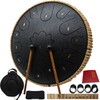 LONCHAN Steel Tongue Drum - 14 Inch 15 Notes C-Key