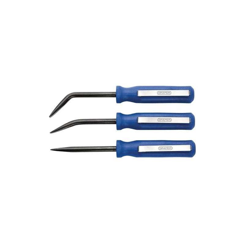 Draper 30598 3pc Mini Pocket Pry Bar Set, 125mm, Blue