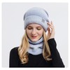 LOLO Gorros para Frio Mujer, Gorro y Bufanda Mujer, Tejido