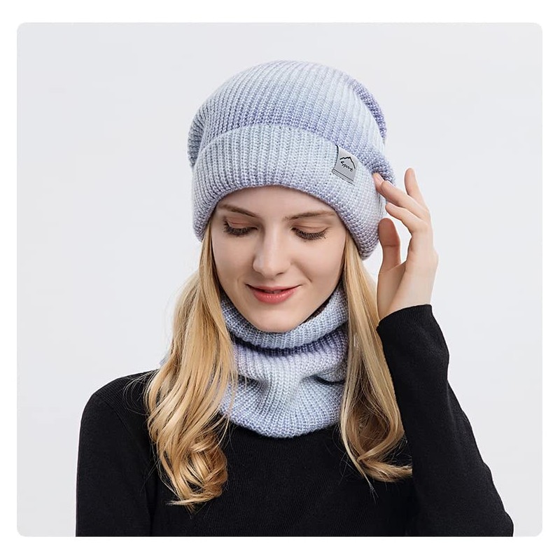 LOLO Gorros para Frio Mujer, Gorro y Bufanda Mujer, Tejido