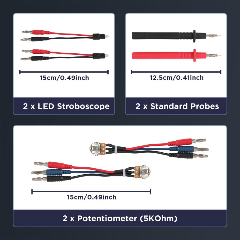 LUTIFIX 68PCS Automotive Circuit Test Leads Kit,Multimeter Terminal Test Leads