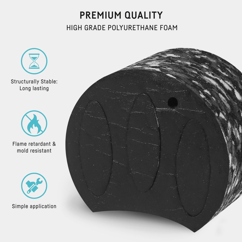 neverest® ESD 80mm in-line Duct Sound Absorbing Tool Sound Insulation