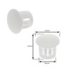 ECSiNG 100PCS Hole Plugs White Plastic 10mm Snap in Locking