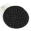 Meliyya Women's Beret Hat Rhinestone Studded Beret French Style Plain