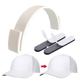 1/2 Caps Shaper - Hat Shaper | Hat Bill Bender | Improved Hat Style Hat Brim Bender with Sizing Reducer Tape | Hat Curving Tool Shaper Bill Bender, Easy Caps Bill Bender Slots Hat Shape Keeper