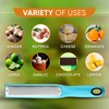 Spring Chef Premium Lemon Zester Grater with Handle - Fruits,