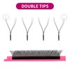 FADVAN 8D W-Shaped Volume Eyelashes, 0.07D Curl, 8-12 mm Mixed