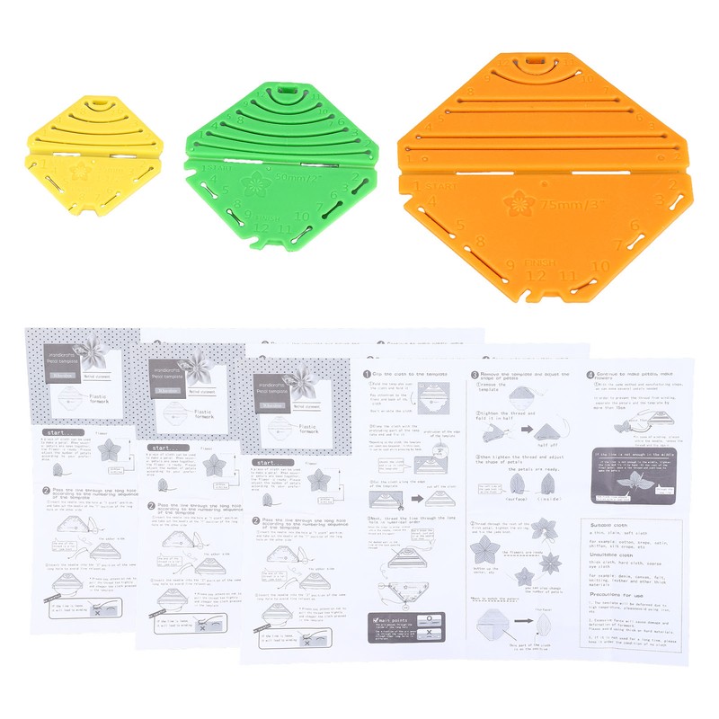 3pcs Flower Maker Set DIY Rhombus Flower Quickly Easily Resin