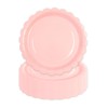 LDFDRT 7 inch Pink Paper Plates 50 Pcs Dessert Plates