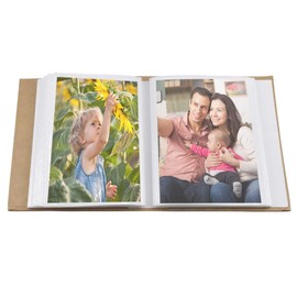 WEONE Photo Albums 6 X 4, Slip In Baby Photo Album Book, 100 Pictures Family Memory Book for Travel Wedding