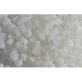 K2 Bio Media Plus, K2 Bio Filter Media Moving Bed Biofilm Reactor (MBBR) for Aquaponics, Aquaculture, Hydroponics - Ponds - Aquariums (1 Gallon)