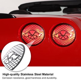 PIUGILH Car Rear Tail Light Cover Trim Fit for Corvette C6 2005-2013 Accessories, Rear Tail Light Protector Cover Guards Stickers Decoration, 4Pcs(Black)