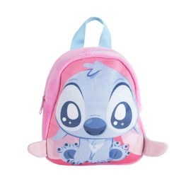 mybagstory - Stitch Plush Backpack - Children 25 x 20 x 8 cm - Ultra Soft - 1 Zip Compartment - Mini Cuddly Bag for Nursery, Nursery, Trips or Gifts