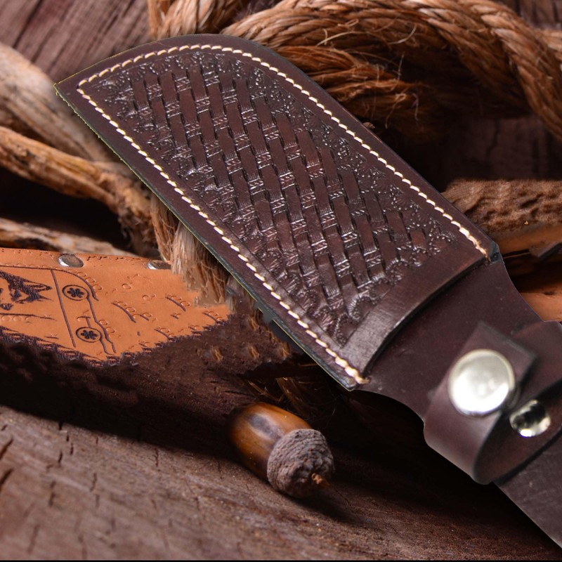 Hulara_Genuine Leather Case Handmade Real Leather Knife Sheaths With Belt