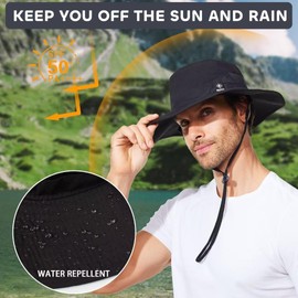 G GIEPHT Fishing Hat for Mens Women Sun Hat Wide Brim Bucket Hat SPF UV Protection XXL XXXL Large Size Big Head Tall Oversized Mesh Breathable Vented Summer Beach Hiking Safari Golf Outdoor Gardening