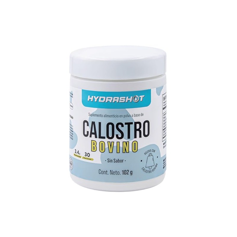 Calostro Bovino 102 g, Suplemento Nutricional con Inmunoglobulinas, Lactoferrina y