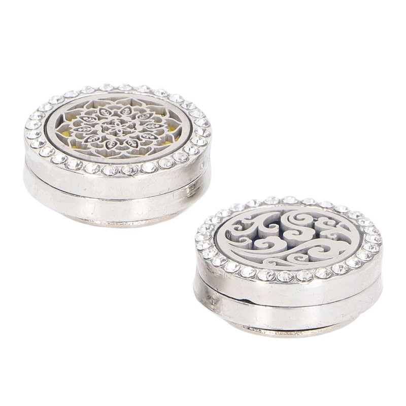 Car Essential Oil Diffuser Stainless Steel Compact Vent Clip Aromatherapy