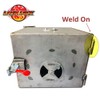 6" Bullet Hinge Steel Body & Pin, Brass Bushing &