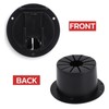 Round Electrical Cable Hatch with Snap On Cover for RV,