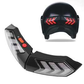 Keenso Helmet Light,Universal Sensing Turn Smart Tail Light for Motorcycles Helmets