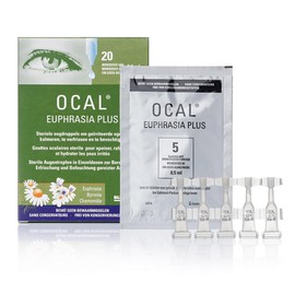 VEOS PHARMA - Schmierstoff Tropfen in Einzeldosis 20 x 0,5 ml, Augentropfen Gegen Rote Augen, Augentropfen Natur Trockene und Gereizte Augen