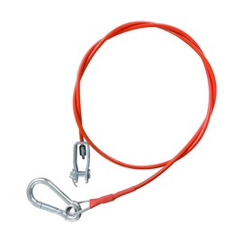 JNNJ Car break-off rope for trailers and caravans, tear-off rope 1 m with clevis brake cable, safety rope, trailer safety, for all common braked trailers