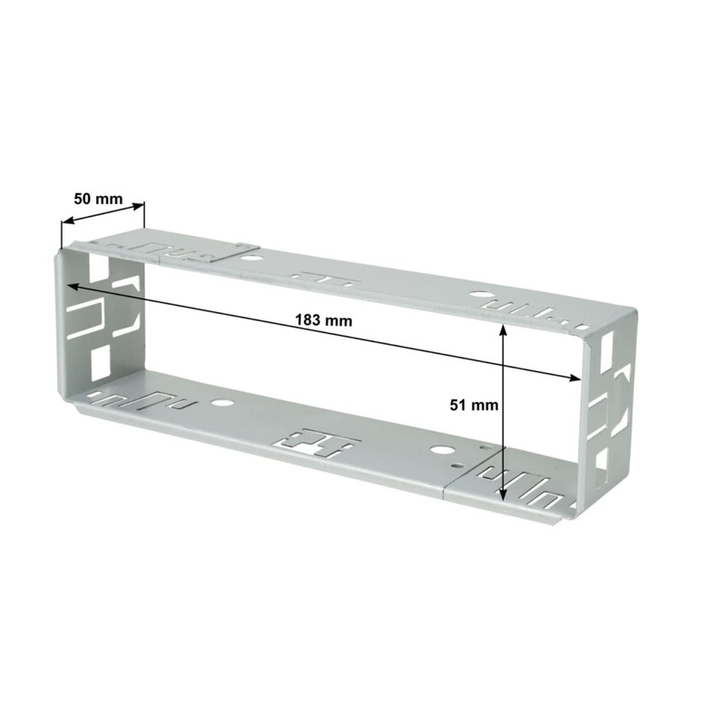 Sound-way 1 DIN Car Radio Fascia Frame with Universal Metallic