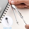 2 Pcs Drafting Compass Set, Geometry Compass Set Maths Protractor