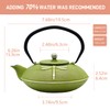 Cast Iron Teapot,SECHUDO Tea Kettle Coated with Enameled Interior for