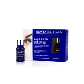 New Essentials Eyebrow Serum 10 ml - Contains Horse Chestnut Extract, Nourishes Eyebrow and Eyelash Roots, with Vitamin B8, Aqua, Hydrolysed Keratin, Serenoa Serrulata Fruit Extract
