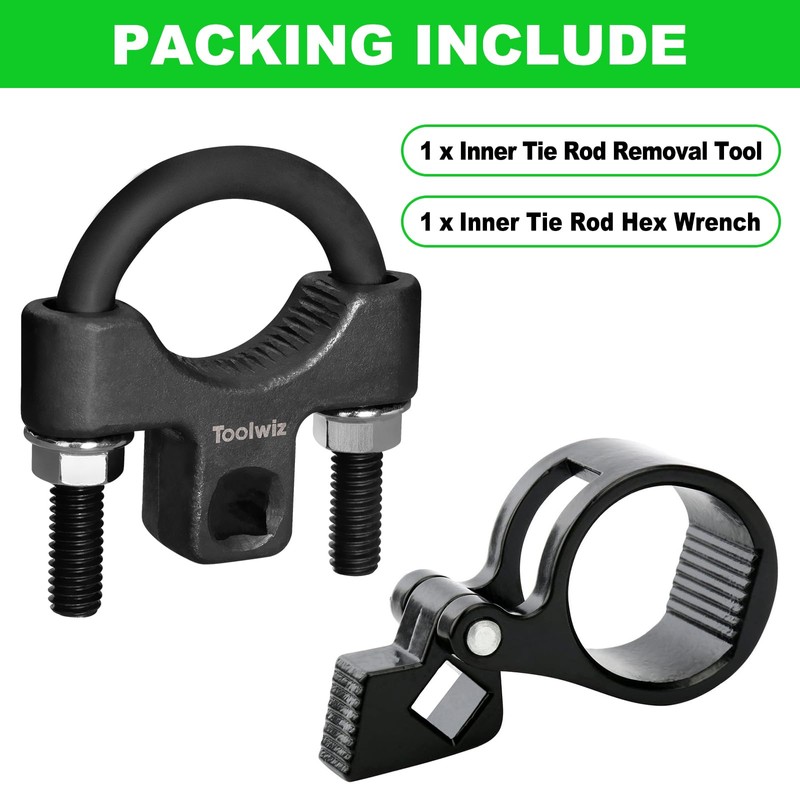 Toolwiz Inner Tie Rod Removal Tool Kit, 3/8'' Universal Low