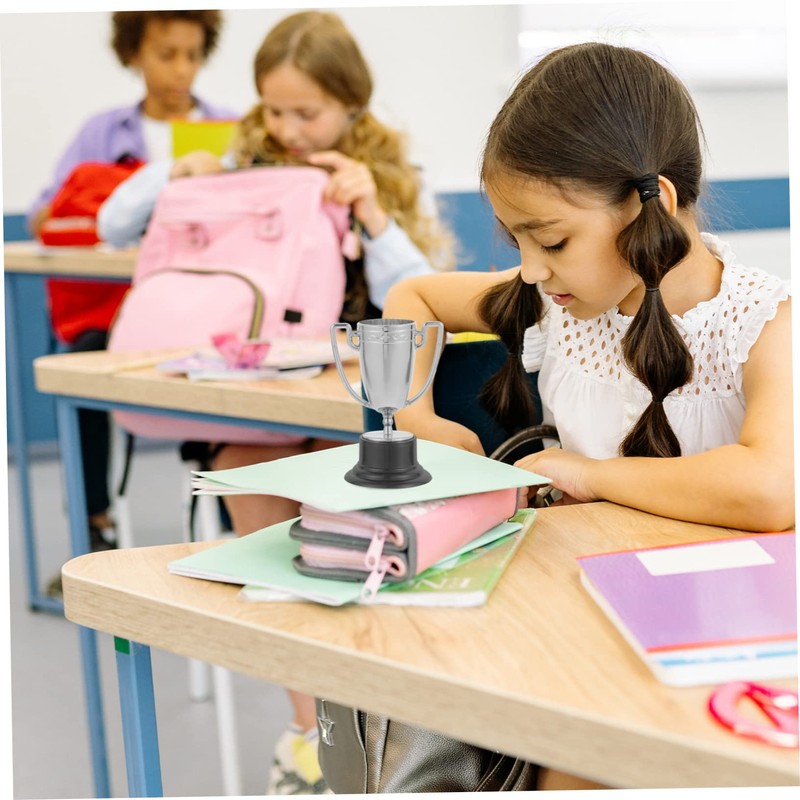 Garneck Mini Silver Trophy Cups - Set of 8 Metal